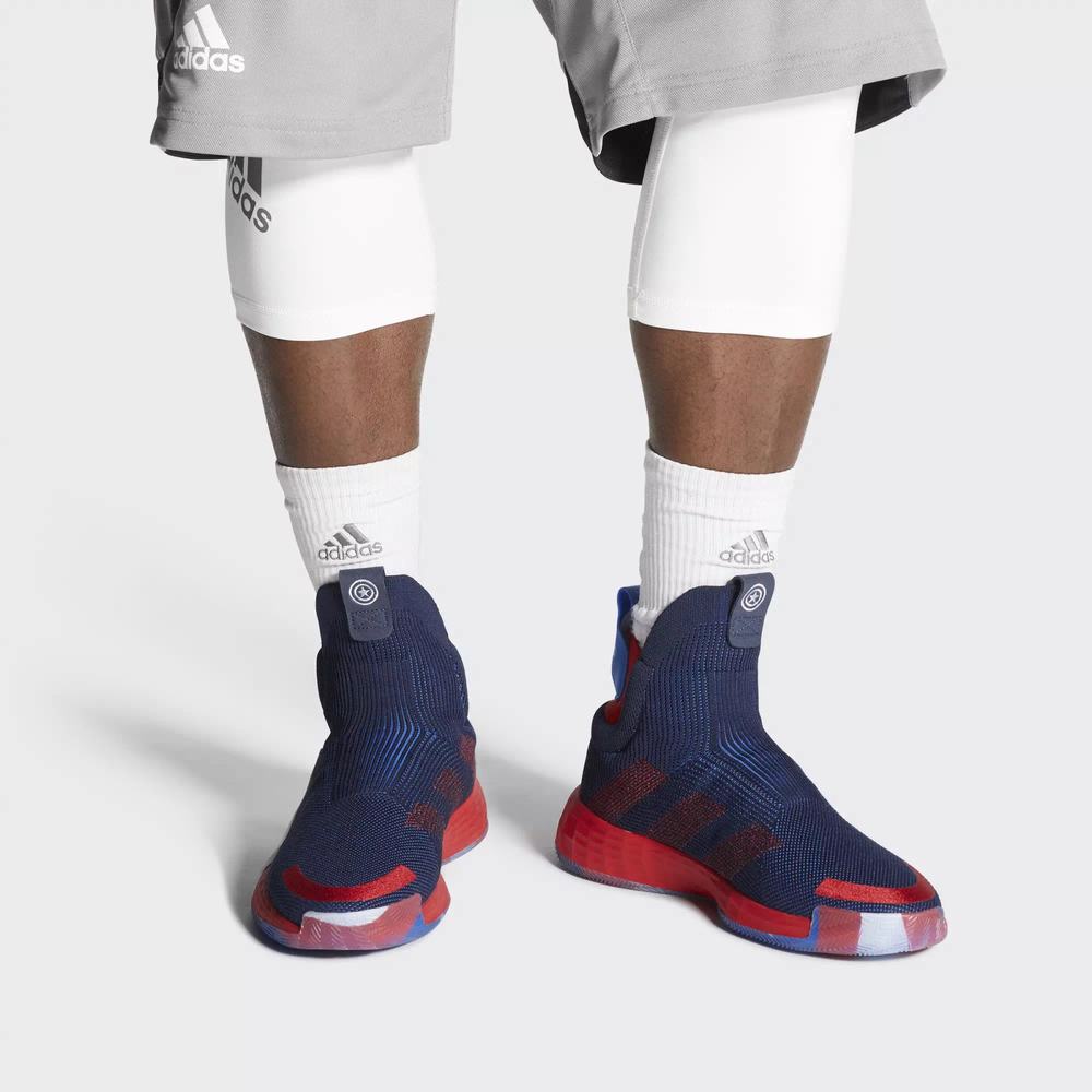 Adidas Marvel’s Captain America | N3XT L3V3L Tenis De Basketball Azules Para Hombre (MX-61807)